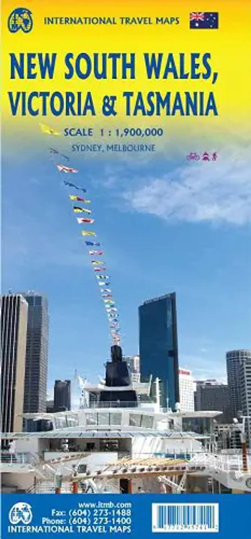 New South Wales & Victoria Travel Map