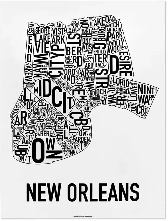 New Orleans Neighborhood Map