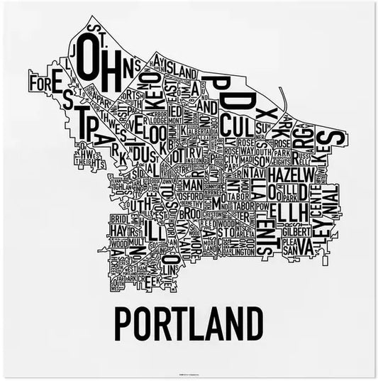 Portland Neighborhood Map