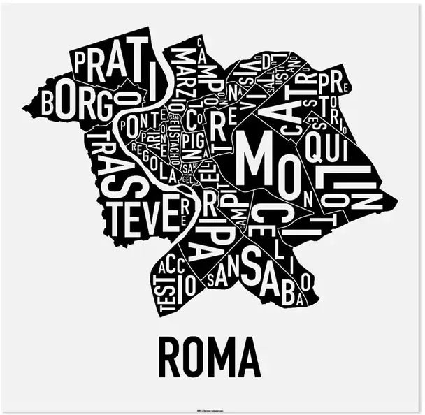 Rome Neighborhood Map