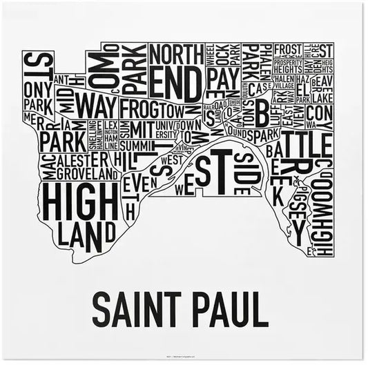 Saint Paul Neighborhood Map