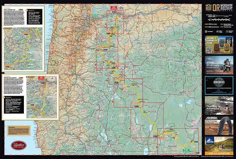 Oregon Backcountry Motorcyle Map