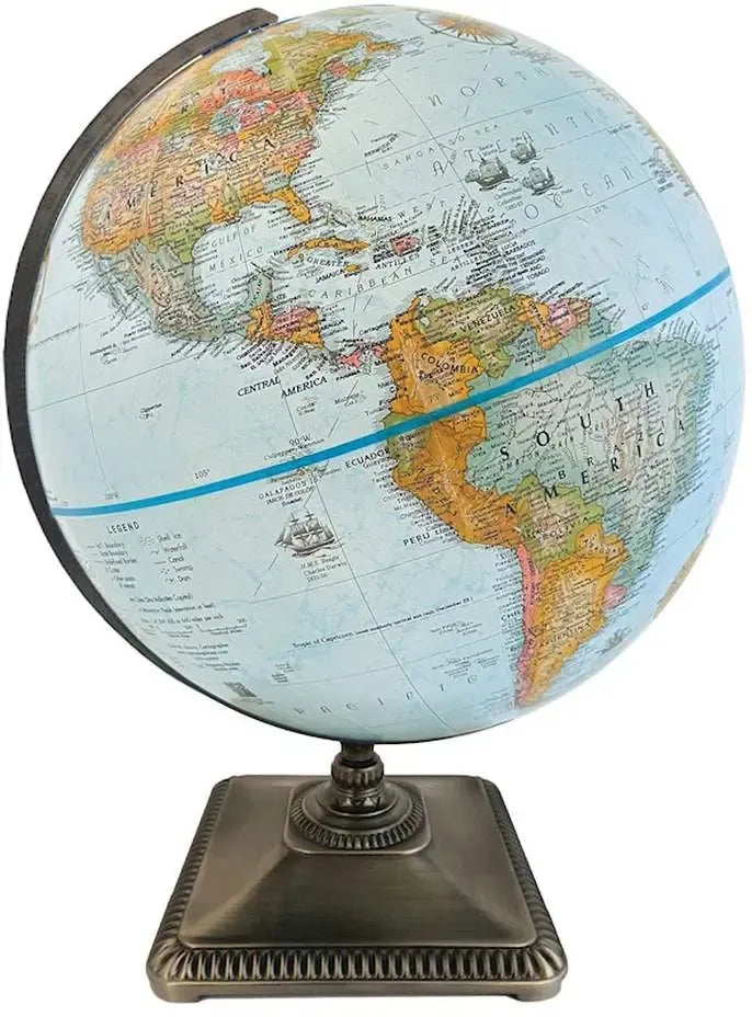 Zurich Canvas World Globe 12"