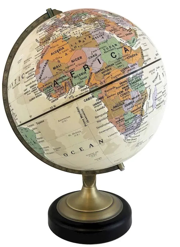 Athens - Canvas World Globe 12"