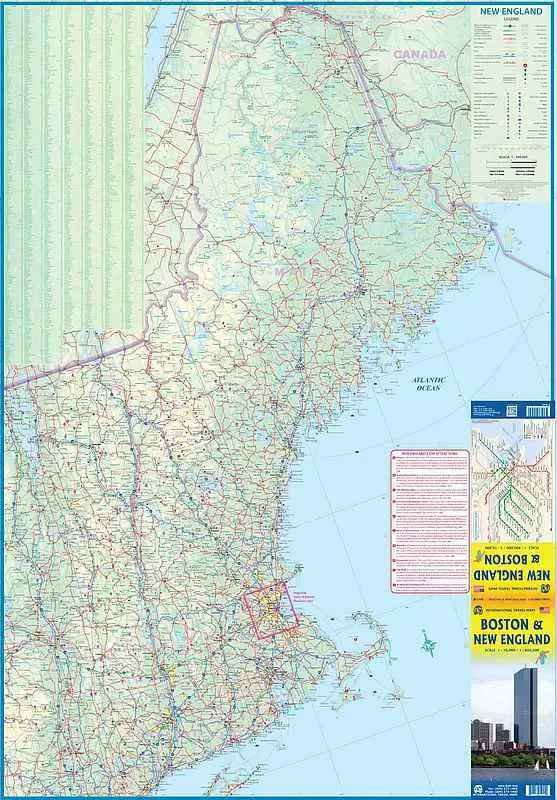 Boston & New England Travel Map