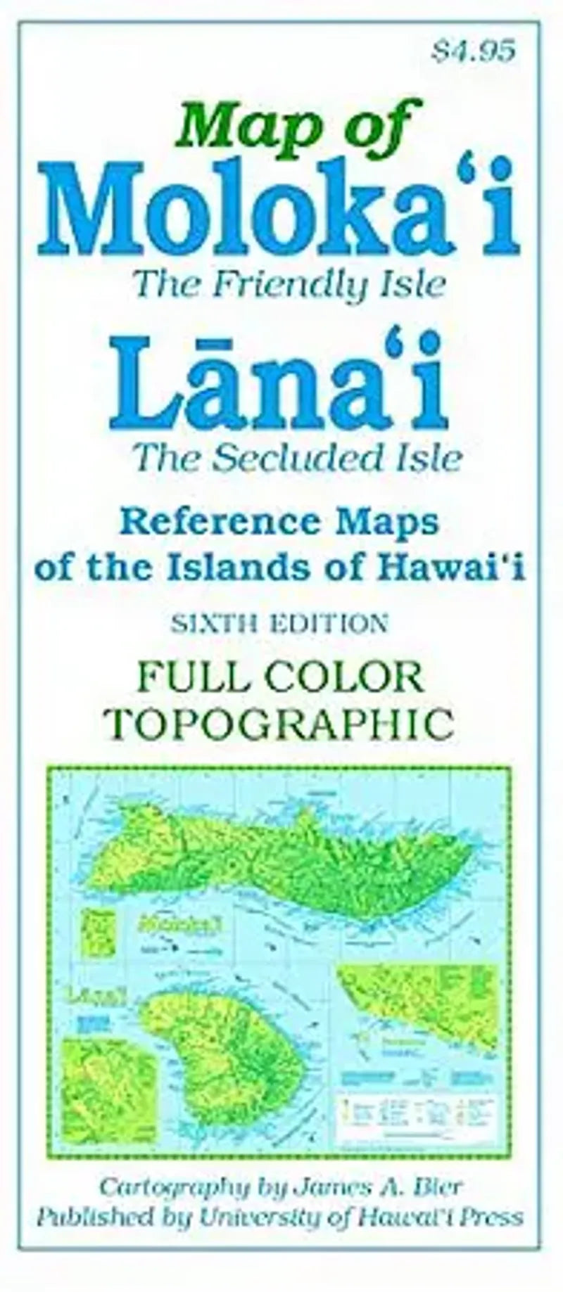Molokai & Lanai Travel Map