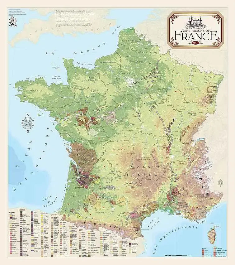 France Wine Region Map