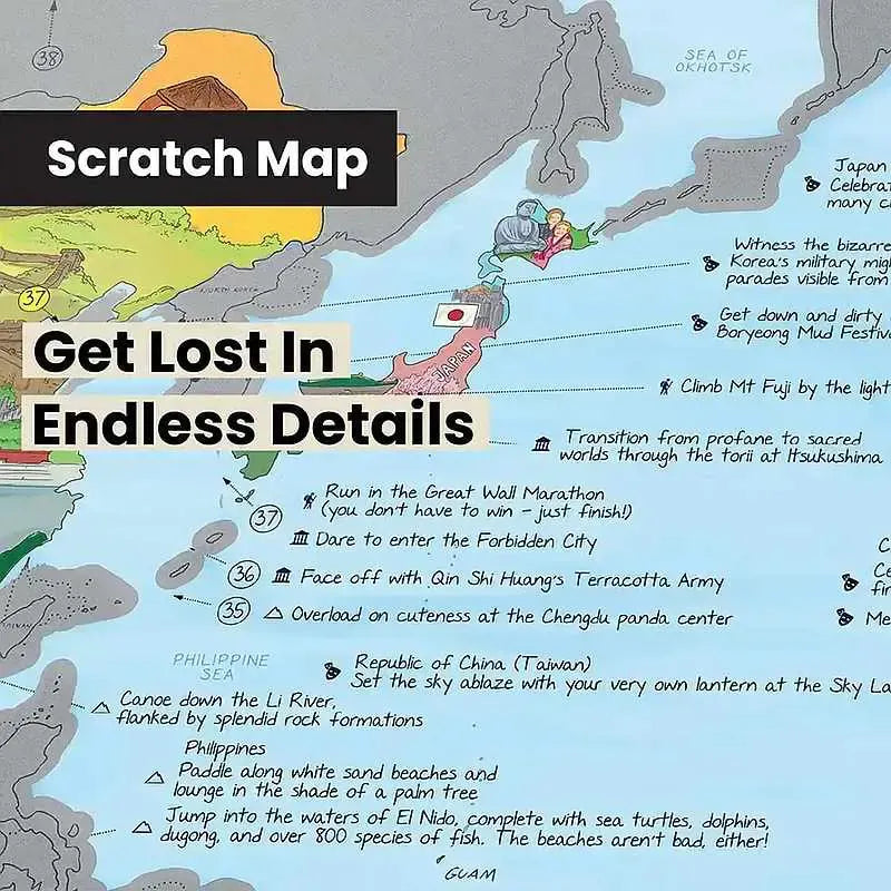 Bucket List Scratch Off World Map