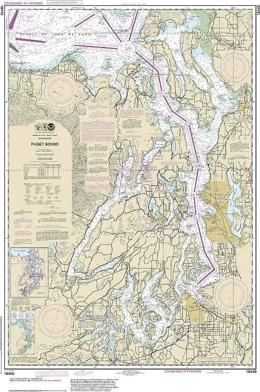 Nautical Chart 18440 - Puget Sound
