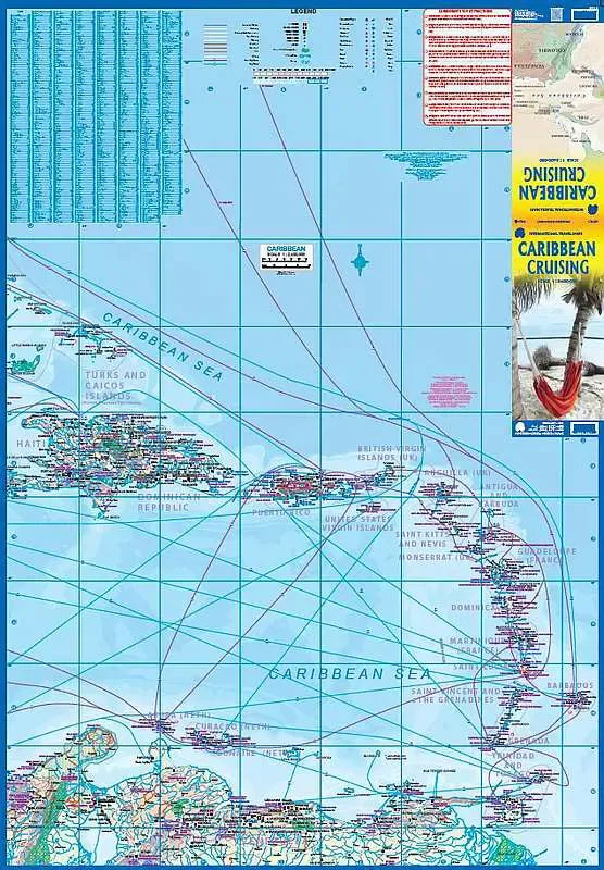 Caribbean Cruising Travel Map