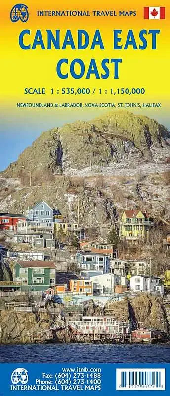 Canada East Coast Travel Map