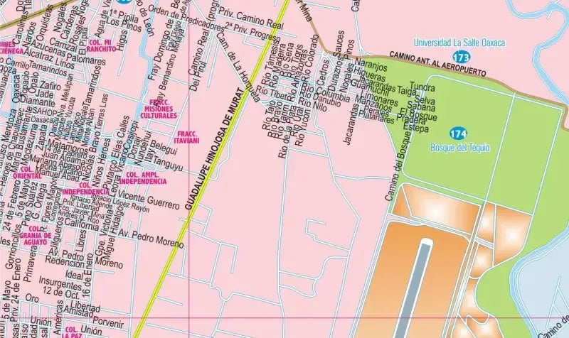 Oaxaca, Mexico State Map