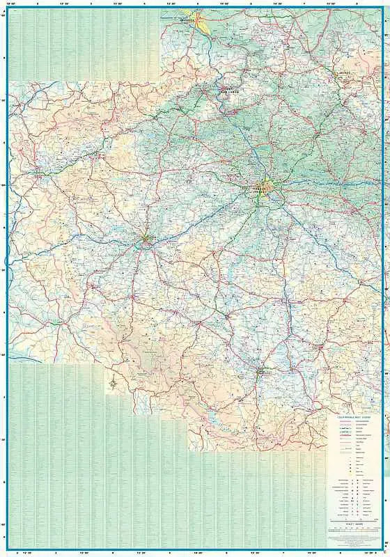 Prague & Western Czech Republic Travel Map