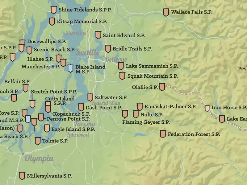 Washington State Parks Map