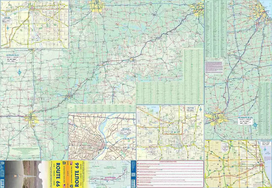 Route 66 Travel Map