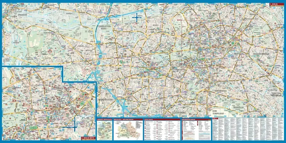 Berlin Laminated City Map l Borch