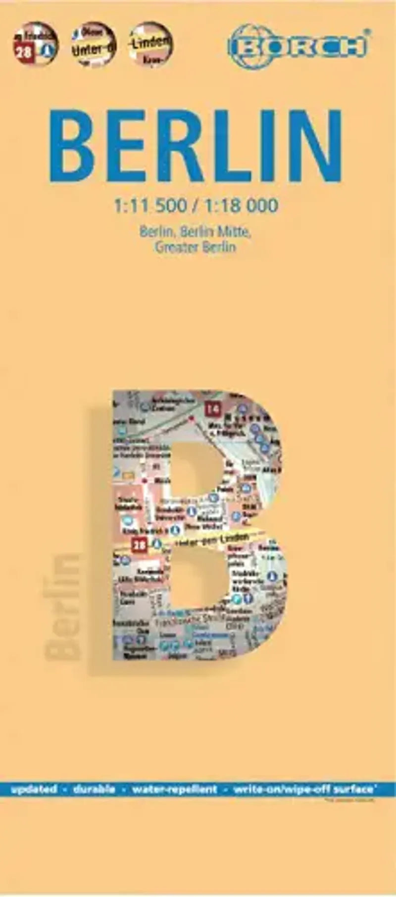 Berlin Laminated City Map l Borch