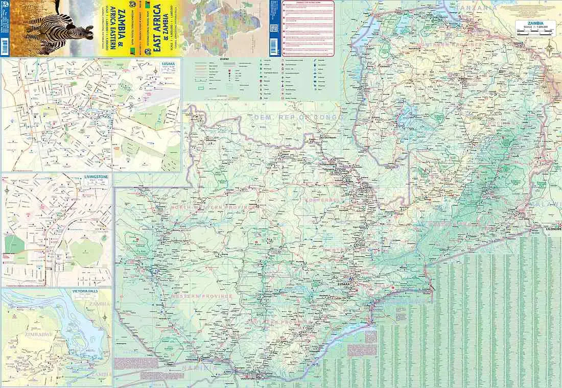 Zambia Travel Map