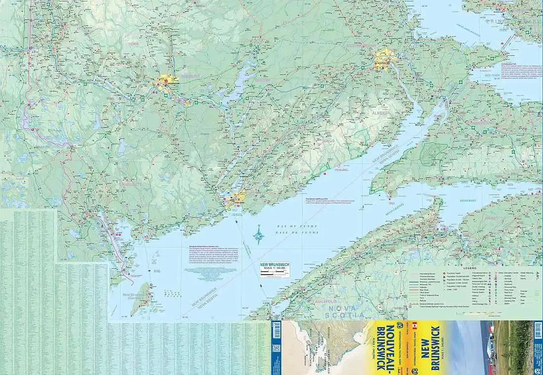 New Brunswick Travel Map