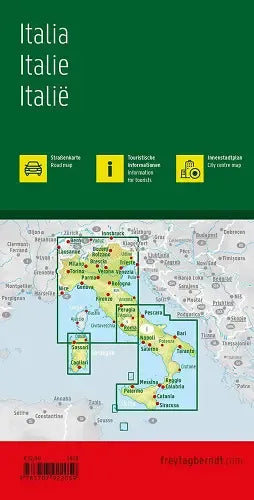 Italy Travel Map l Freytag & Berndt