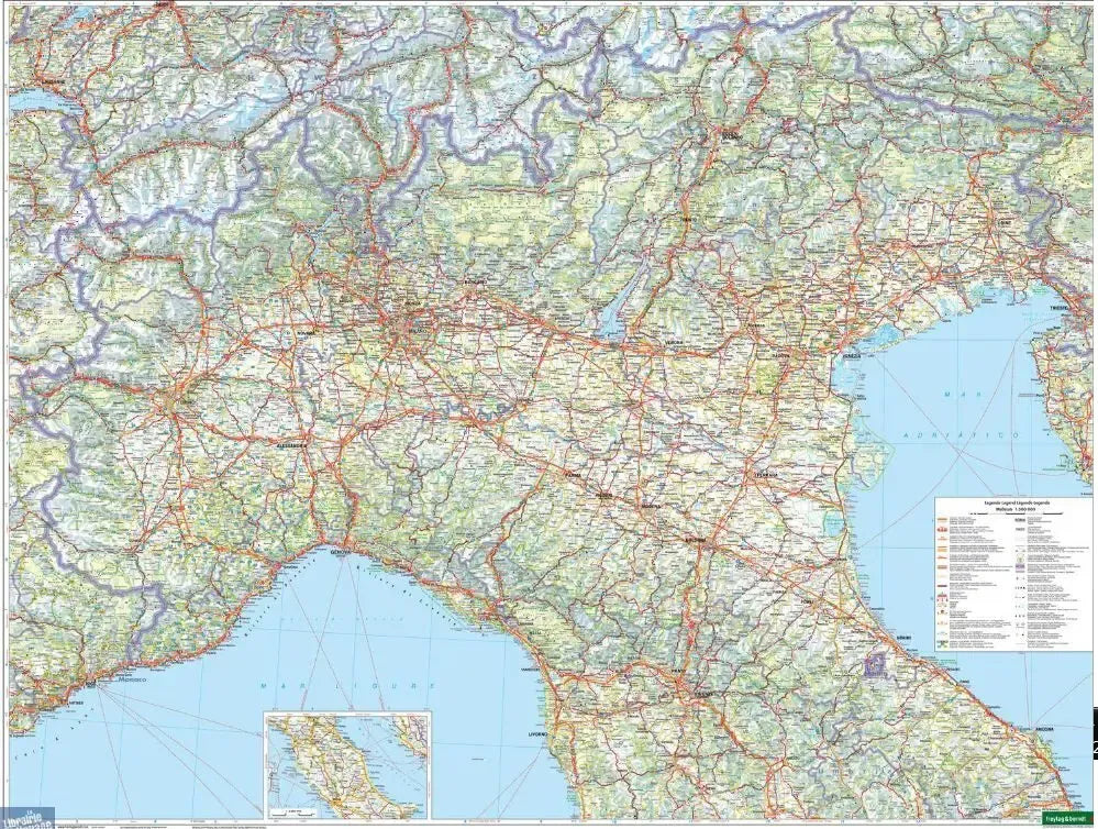 Italy Travel Map l Freytag & Berndt