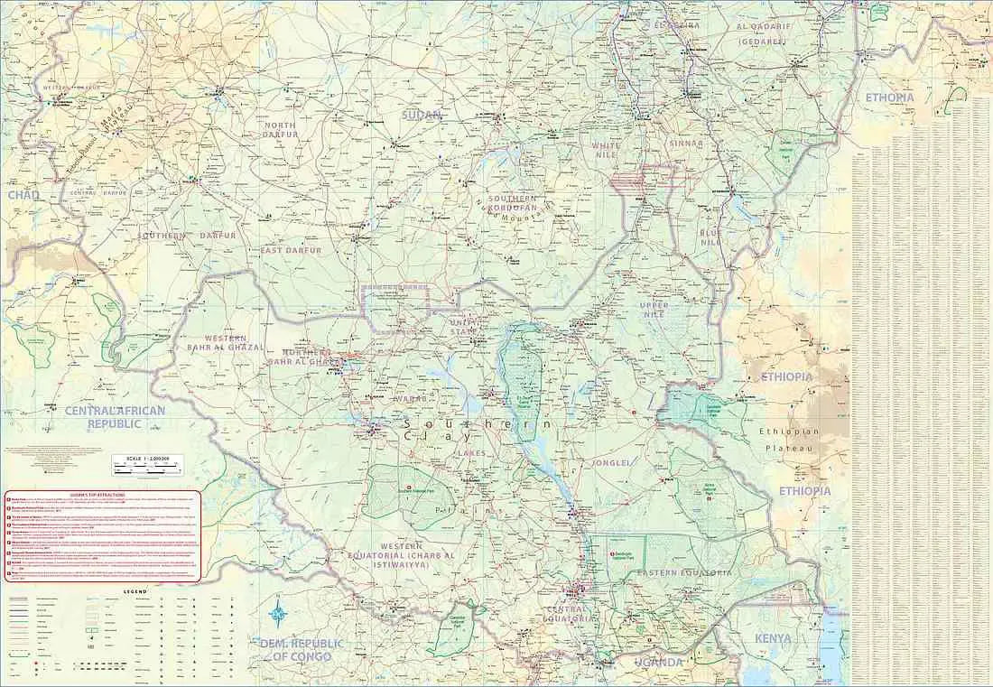 Sudan Travel Map