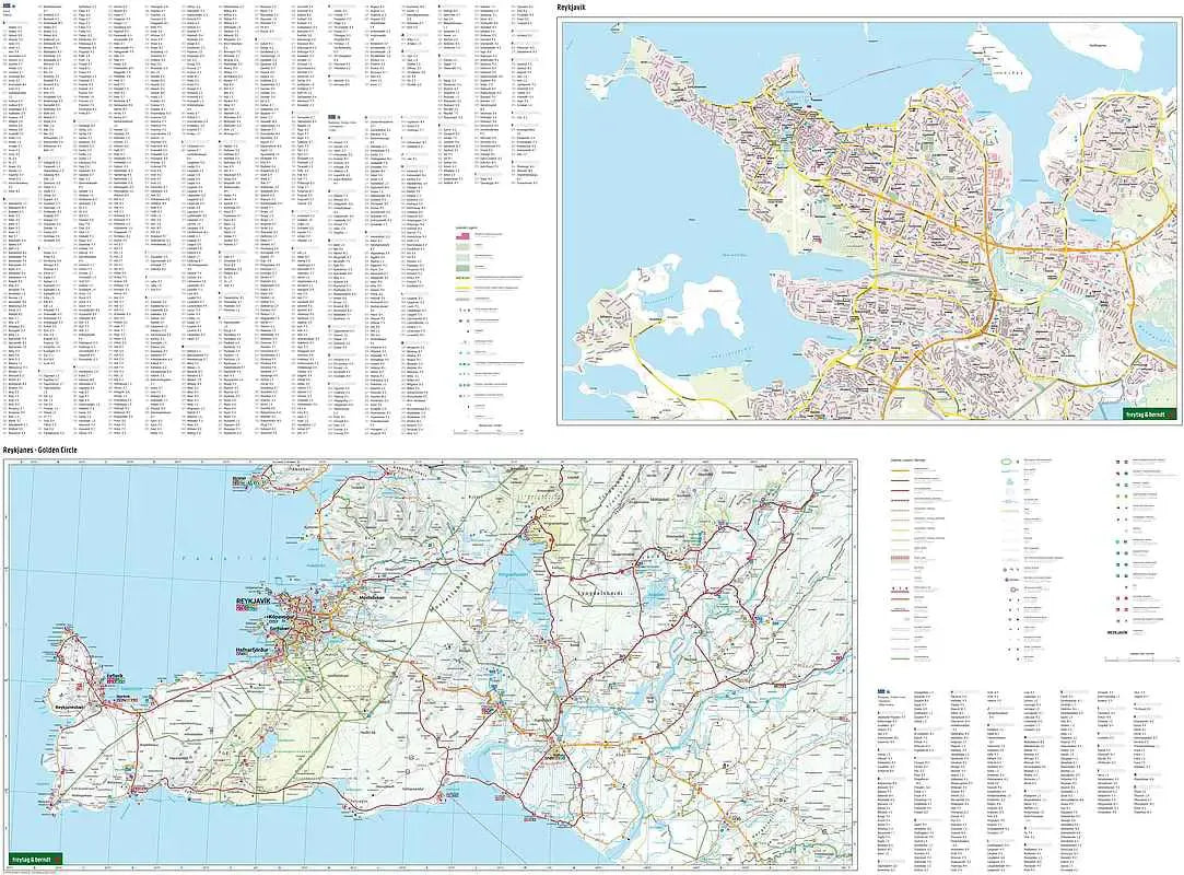 Iceland Road Map by Freytag & Berndt