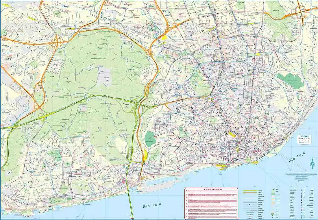 Lisbon & Portugal Travel Map