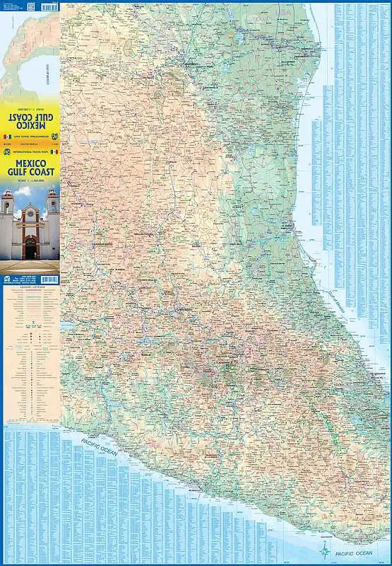 Mexico Gulf Coast Travel Map