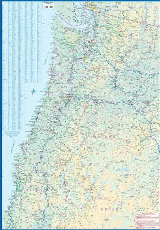Pacific Coast Road Map