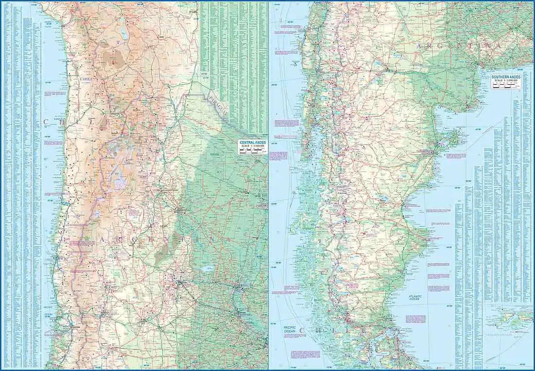 Andes Travel Map