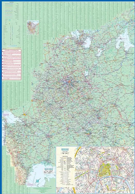 Golden Ring Cities of Russia Travel Map