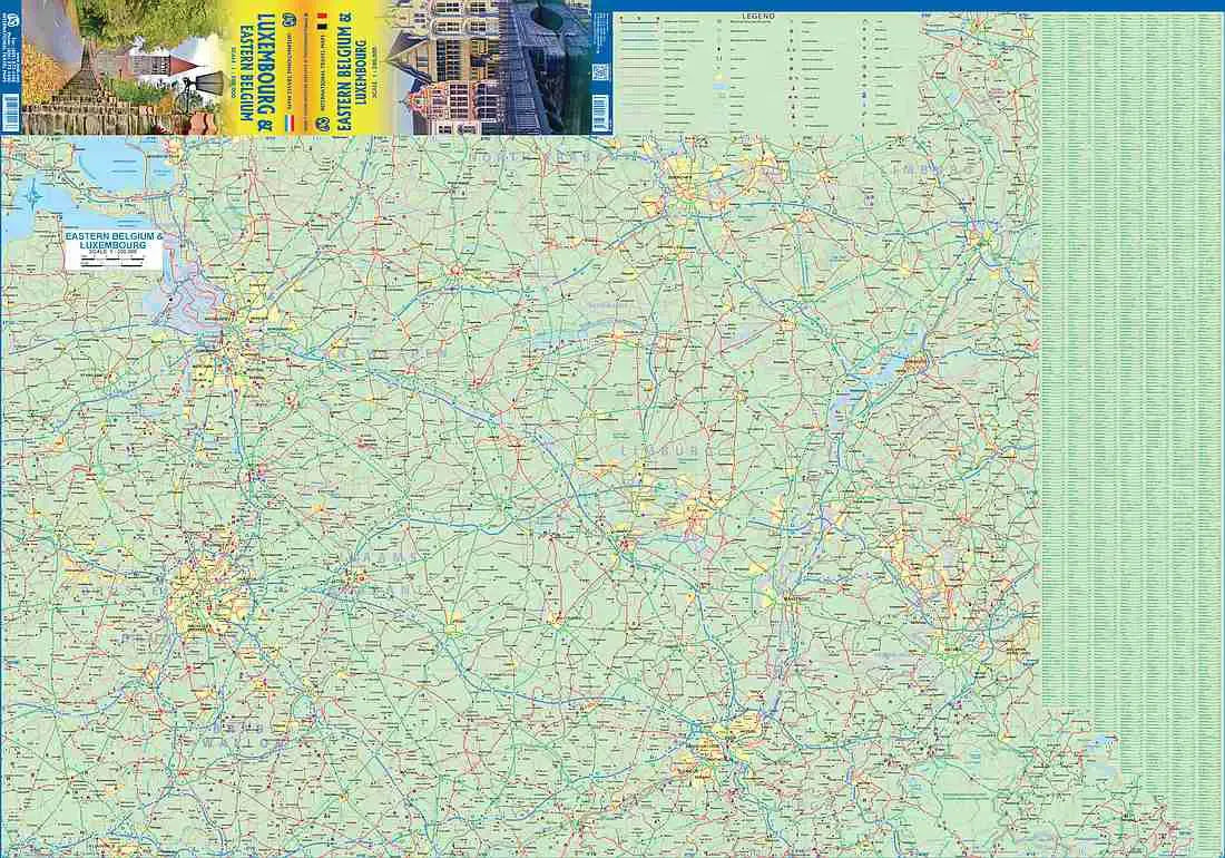 Luxembourg & Eastern Belgium Travel Map
