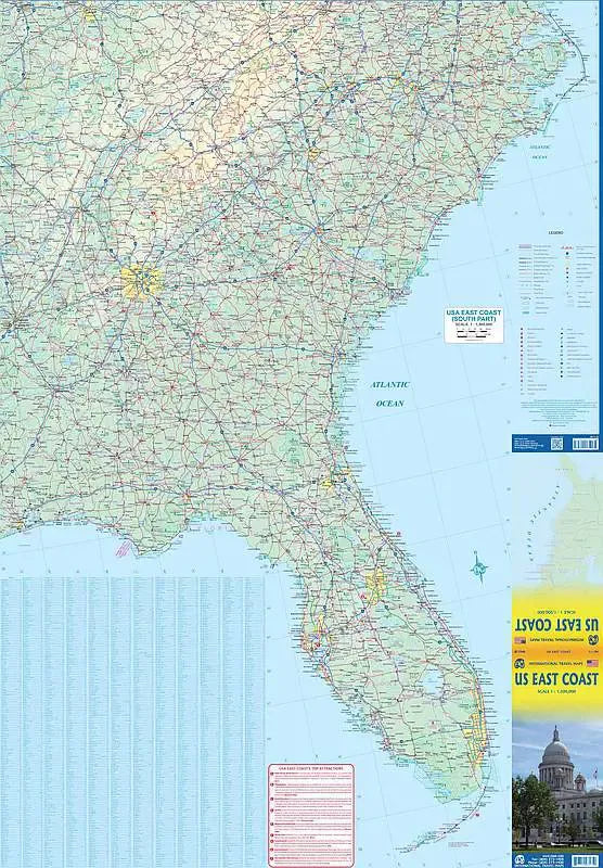 East Coast Travel Map
