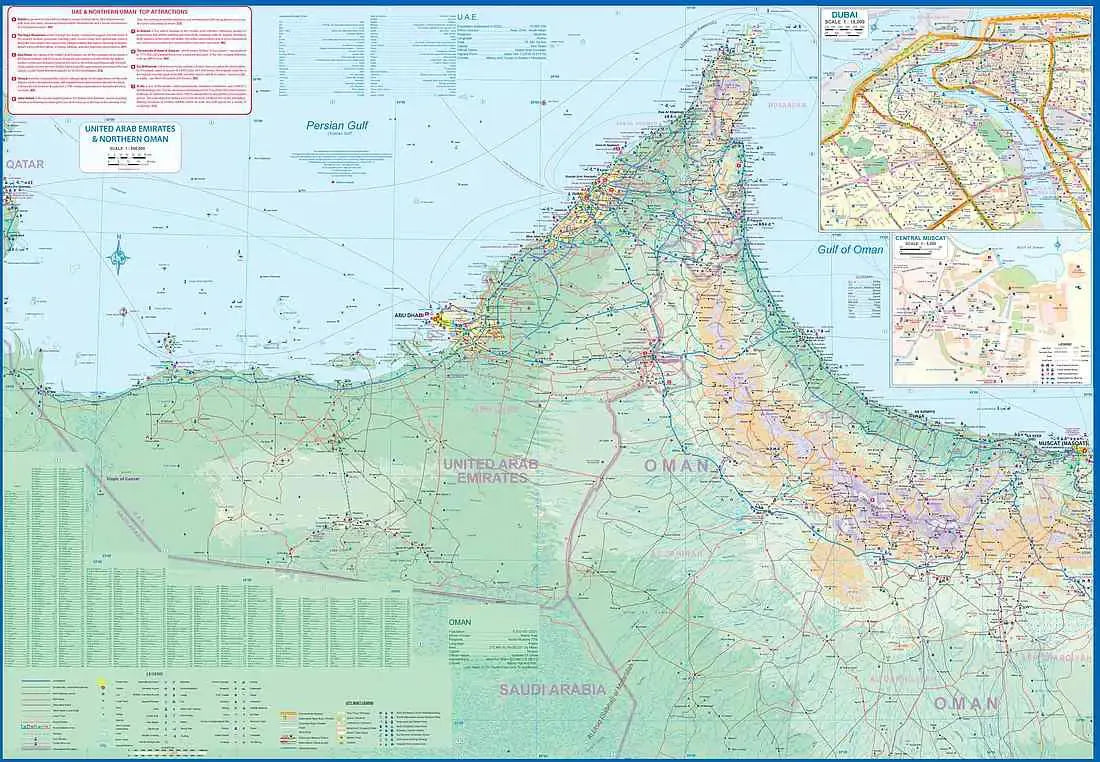 Abu Dhabi & UAE Travel Map
