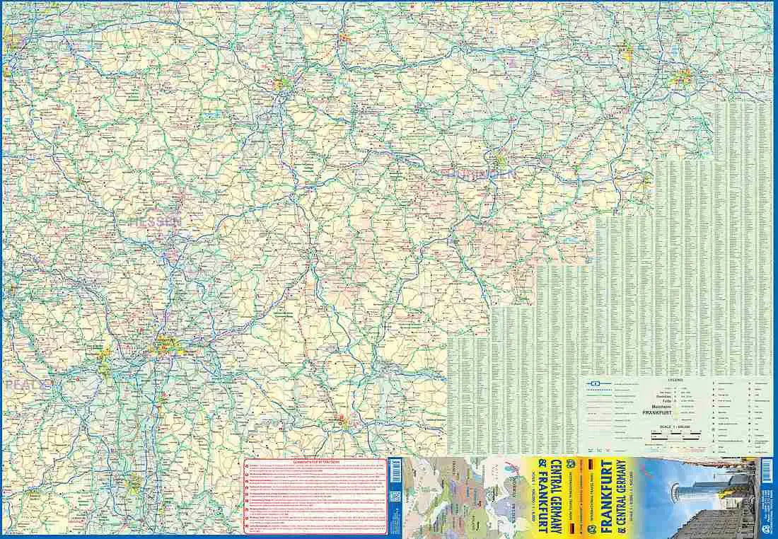 Frankfurt & Central Germany Travel Map