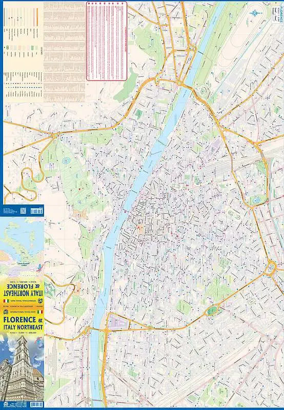 Florence & Italy Northeast Travel Map