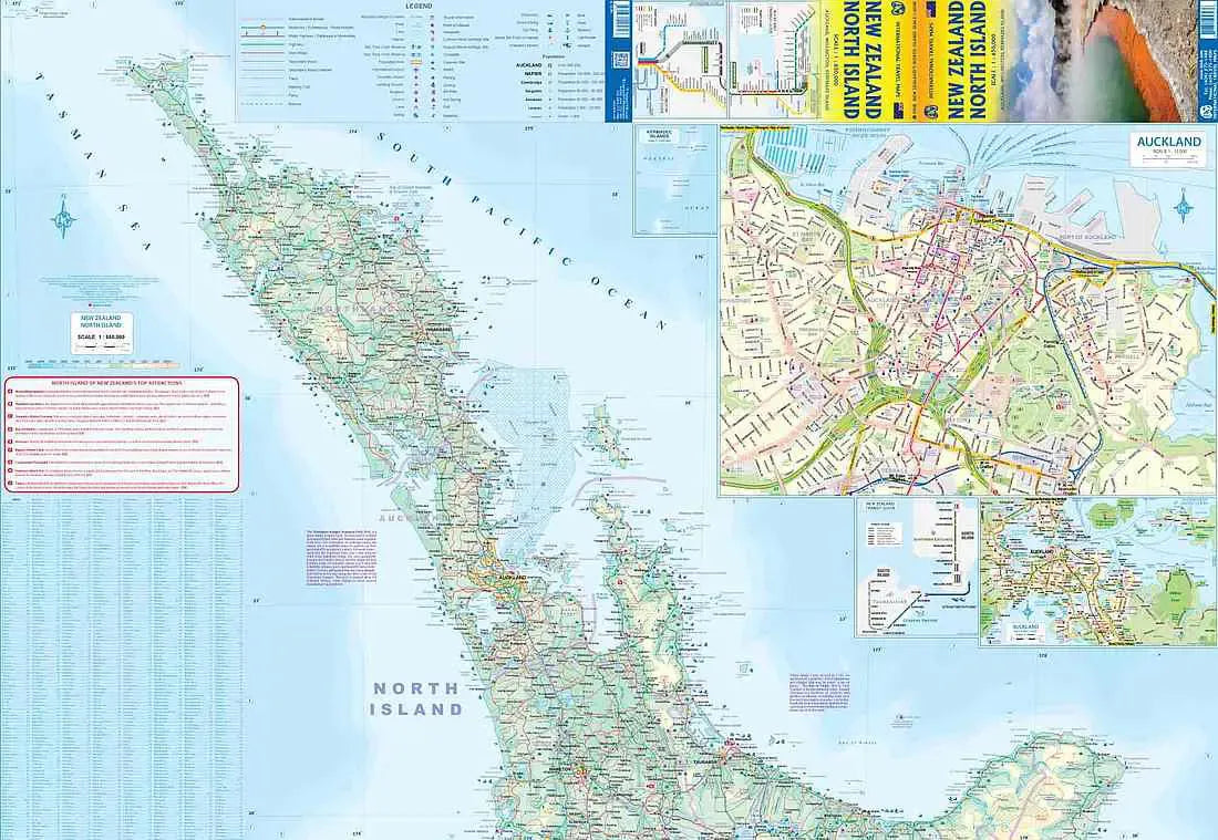New Zealand North Island Map
