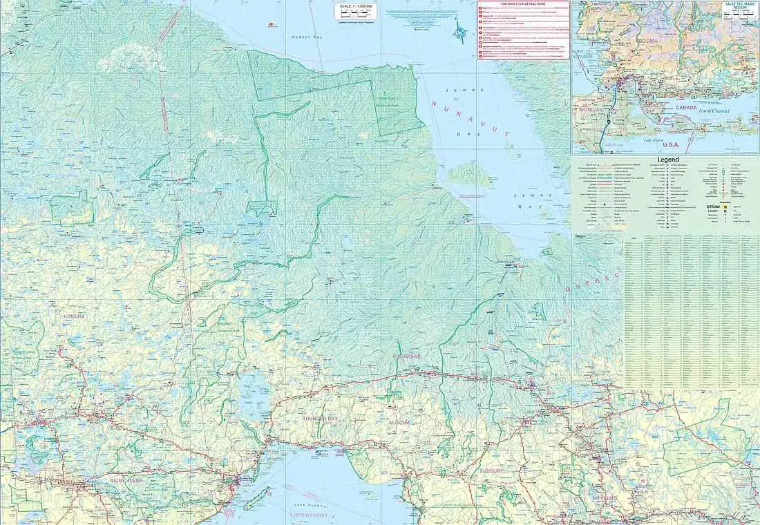 Ontario Travel Map