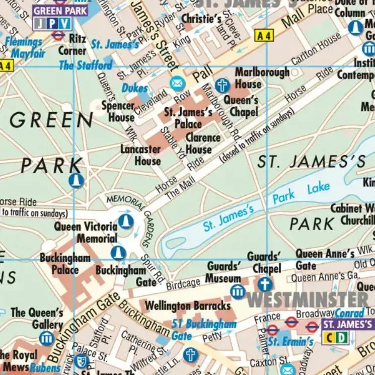 London Laminated City Street Map l Borch