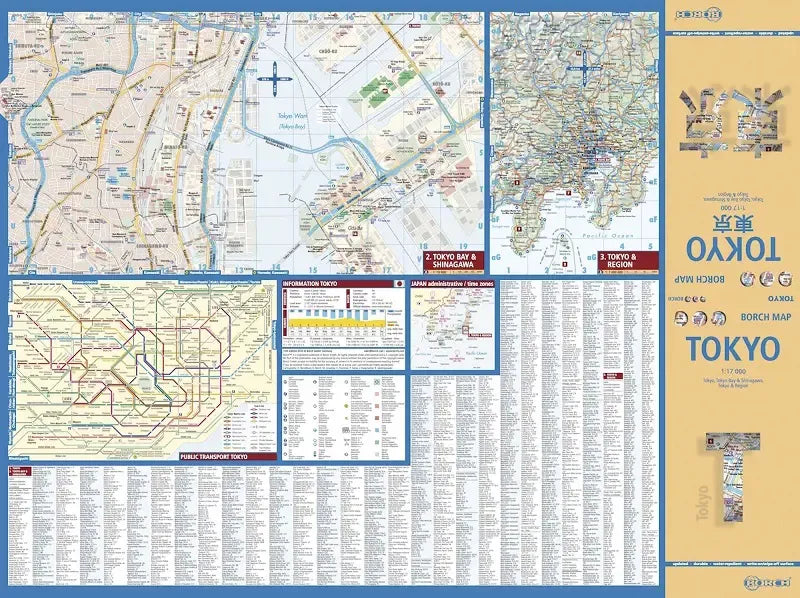 Tokyo Laminated City Street Map l Borch