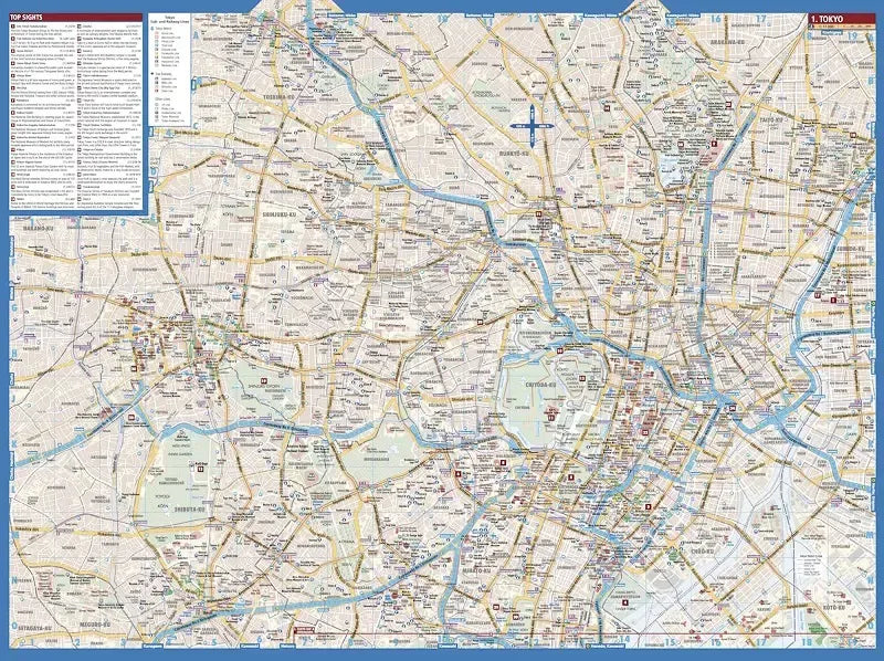 Tokyo Laminated City Street Map l Borch