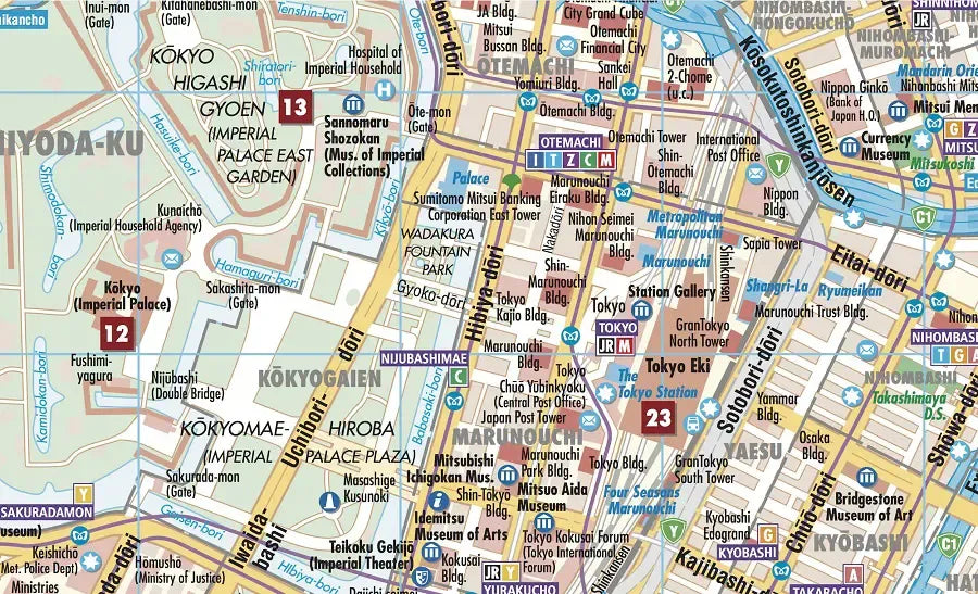 Tokyo Laminated City Street Map l Borch