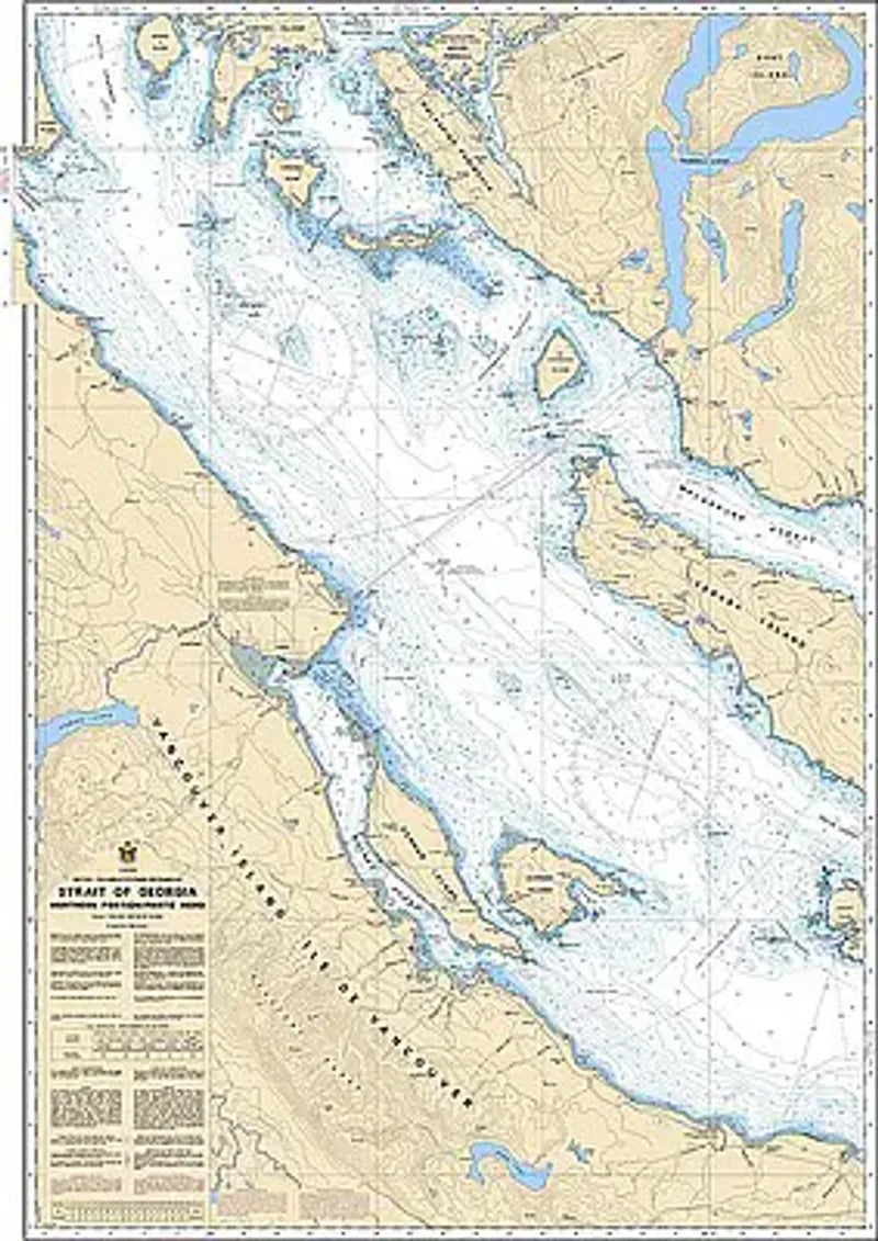 Canadian Chart 3513, Strait of Georgia (North Portion)