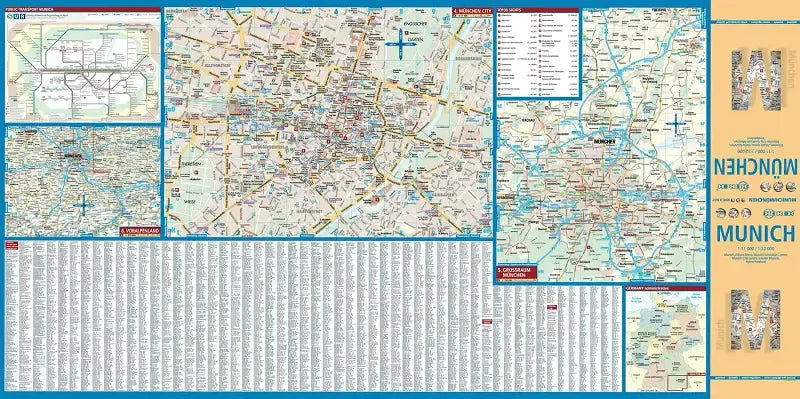Munich Laminated City Street Map l Borch