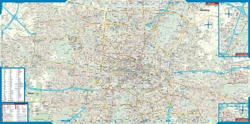 Munich Laminated City Street Map l Borch