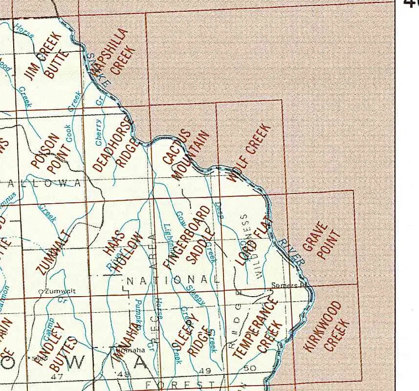 Grangeville Area 1:24K USGS Topo Maps