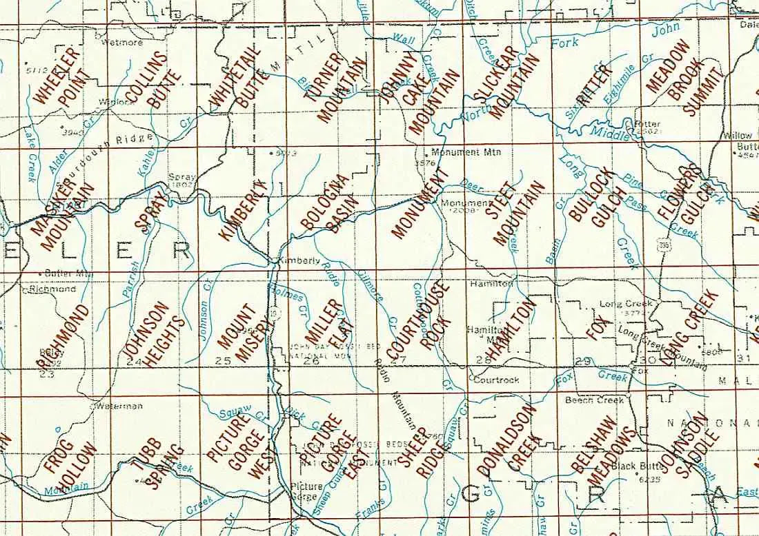 Monument Area 1:24K USGS Topo Maps