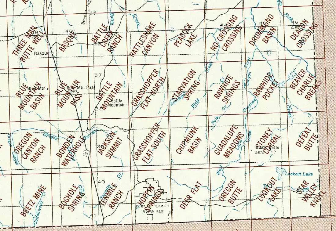 Louse Canyon Area 1:24K USGS Topo Maps