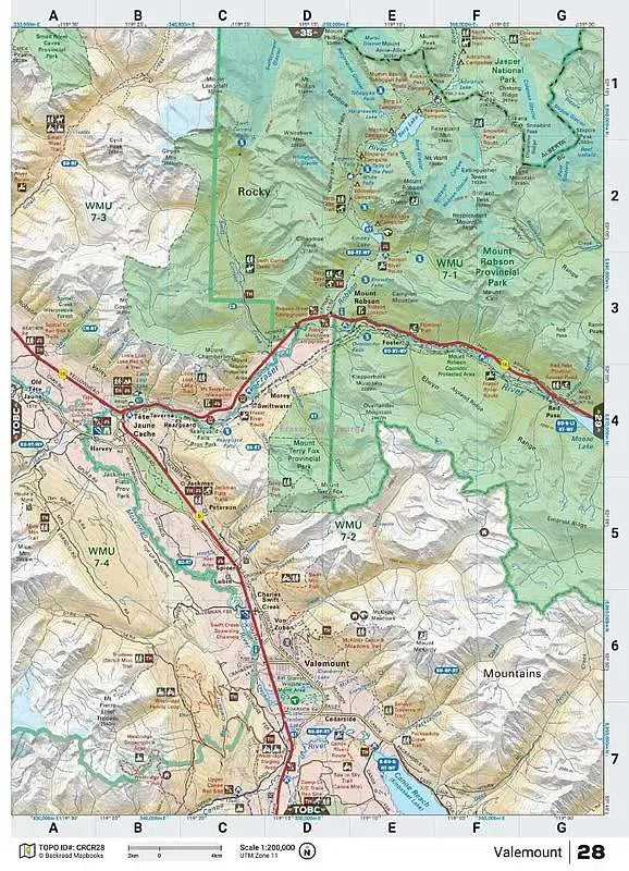 Canadian Rockies Backroad Map Book